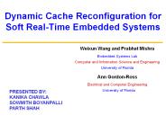 Dynamic Cache Reconfiguration for Soft Real-Time Embedded Systems