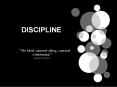 DISCIPLINE PowerPoint PPT Presentation