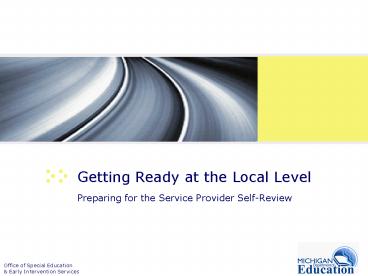 Getting Ready at the Local Level