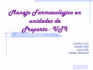 Manejo Farmacol