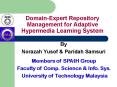 Domain-Expert Repository Management for Adaptive Hypermedia Learning System PowerPoint PPT Presentation