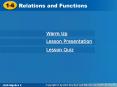 Relations and Functions PowerPoint PPT Presentation