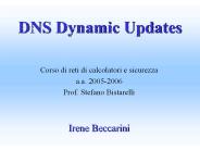 DNS Dynamic Updates