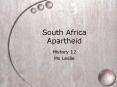 South Africa Apartheid PowerPoint PPT Presentation