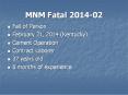 MNM Fatal 2014-02 PowerPoint PPT Presentation