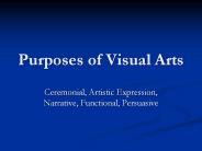 Purposes of Visual Arts
