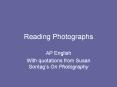 Reading Photographs PowerPoint PPT Presentation
