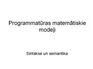 Programmaturas matematiskie modeli