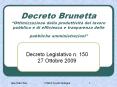 Decreto Brunetta  PowerPoint PPT Presentation