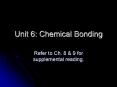 Unit 6: Chemical Bonding PowerPoint PPT Presentation