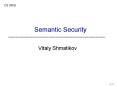 Vitaly Shmatikov PowerPoint PPT Presentation