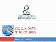 CS212D: Data Structures