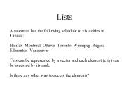 Lists