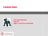 Linked lists