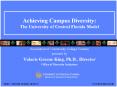 Achieving Campus Diversity: The University of Central Florida Model PowerPoint PPT Presentation