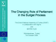 The Changing Role of Parliament in the Budget Process
