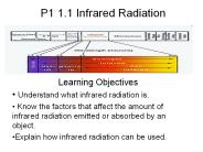 P1 1.1 Infrared Radiation