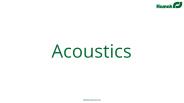 Acoustics