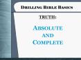 Drilling Bible Basics PowerPoint PPT Presentation