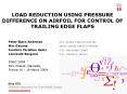 LOAD REDUCTION USING PRESSURE DIFFERENCE ON AIRFOIL FOR CONTROL OF TRAILING EDGE FLAPS PowerPoint PPT Presentation