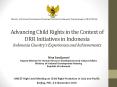 Advancing Child Rights in the Context of DRR Initiatives in Indonesia Indonesia Country PowerPoint PPT Presentation