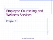 Employee Counseling and Wellness Services