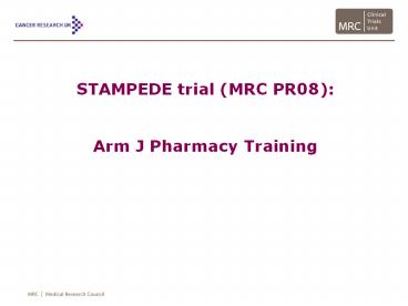 STAMPEDE trial (MRC PR08):