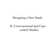 Designing a New Study: