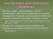 Interferences with Ventilation Objectives