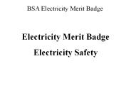 BSA Electricity Merit Badge