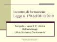 Incontro di formazione Legge n. 170 del 08/10/2010 PowerPoint PPT Presentation