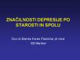 ZNACILNOSTI DEPRESIJE PO STAROSTI IN SPOLU PowerPoint PPT Presentation