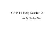 CS4514-Help Session 2