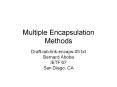 Multiple Encapsulation Methods PowerPoint PPT Presentation