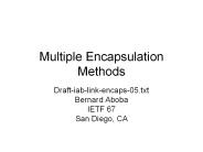 Multiple Encapsulation Methods
