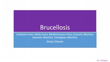 brucellosis