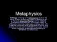 Metaphysics PowerPoint PPT Presentation