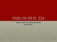 Philosophy 224 PowerPoint PPT Presentation