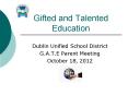 Gifted and Talented Education PowerPoint PPT Presentation
