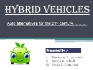 Hybrid Vehicles PowerPoint PPT Presentation