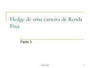 Hedge de uma carteira de Renda Fixa