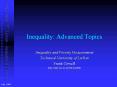 Inequality: Advanced Topics PowerPoint PPT Presentation