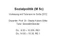 Sozialpolitik (M 5c) PowerPoint PPT Presentation