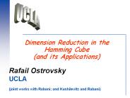 Dimension Reduction in the Hamming Cube (and its Applications)