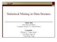 Statistical Mining in Data Streams PowerPoint PPT Presentation