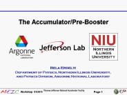 The Accumulator/Pre-Booster
