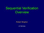 Sequential Verification Overview