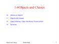 1.6Objects and Classes PowerPoint PPT Presentation