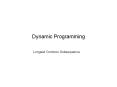 Dynamic Programming PowerPoint PPT Presentation