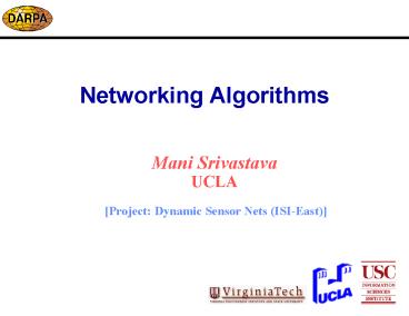 Networking Algorithms
